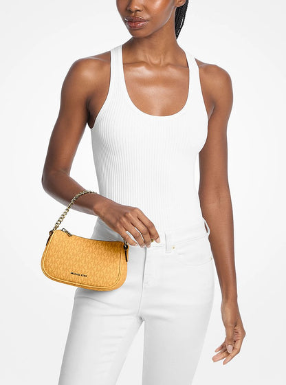 Carmela Small Signature Logo Convertible Crossbody Bag Honeywheat Honeywheat