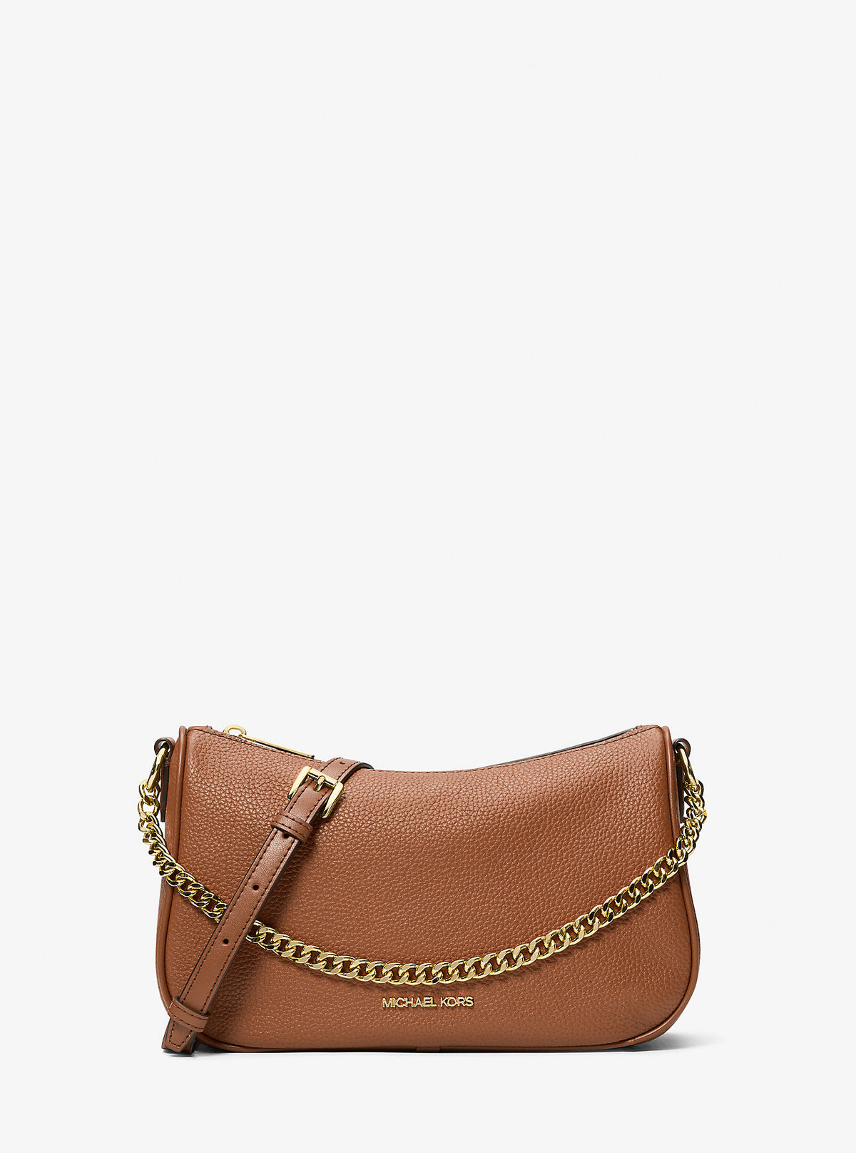 Carmela Medium Pebbled Leather Convertible Crossbody Bag Luggage Luggage