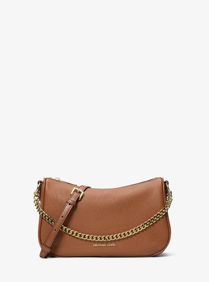 Carmela Medium Pebbled Leather Convertible Crossbody Bag Luggage Luggage