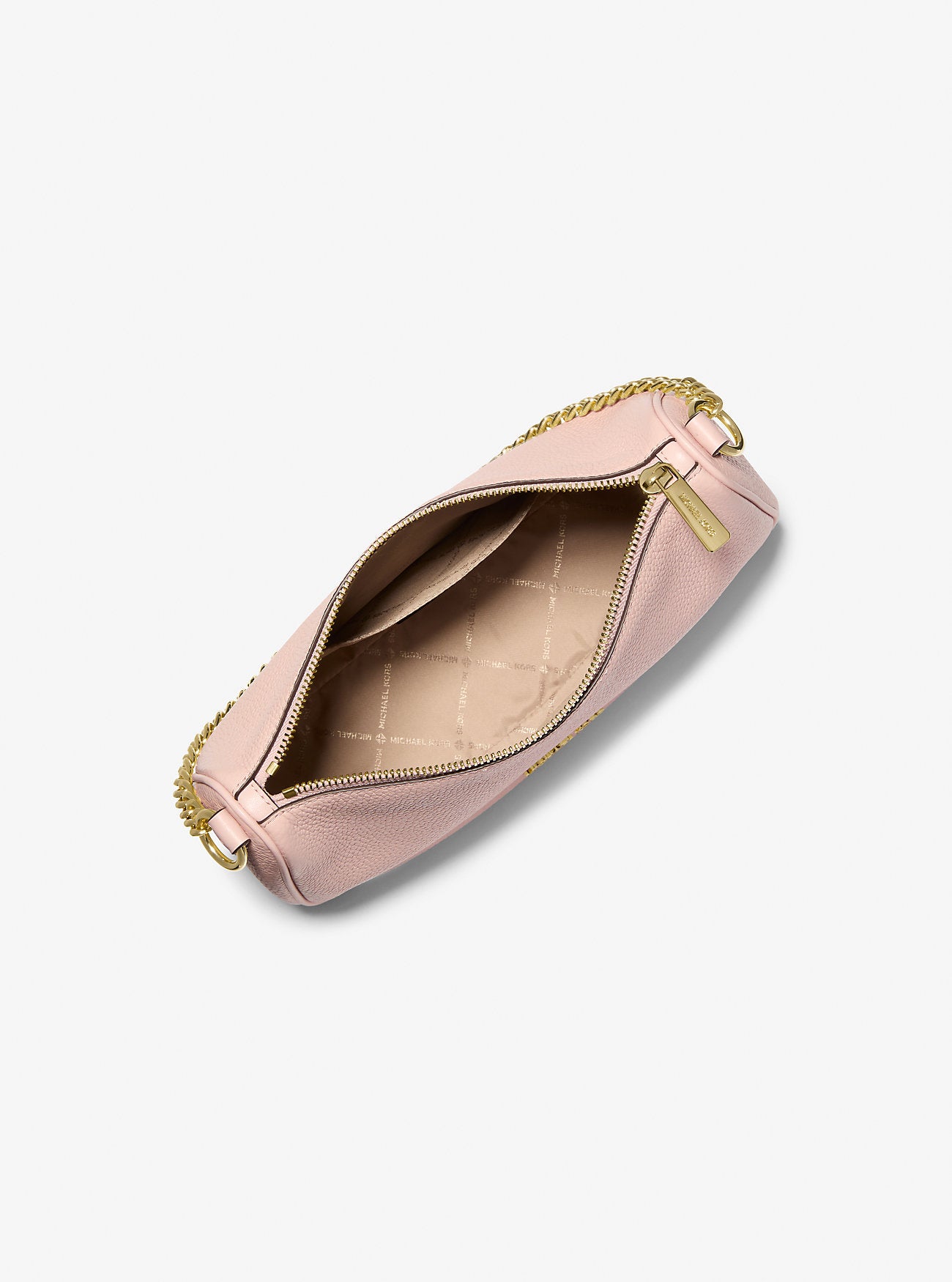 Carmela Medium Pebbled Leather Convertible Crossbody Bag Powder Blush Powder Blush