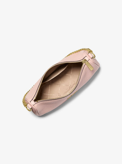 Carmela Medium Pebbled Leather Convertible Crossbody Bag Powder Blush Powder Blush