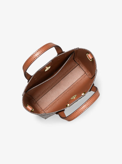Vincent Extra-Small Logo Crossbody Bag With Card Case Brown Brown