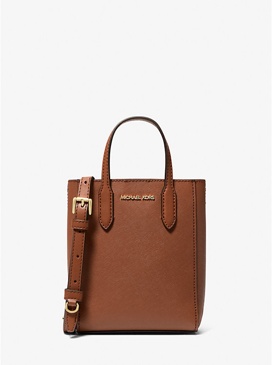 Vincent Extra-Small Saffiano Leather Crossbody Bag With Logo Card Case Luggage