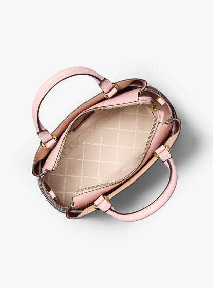 Reed Large Pebbled Leather Satchel Powder Blush Powder Blush