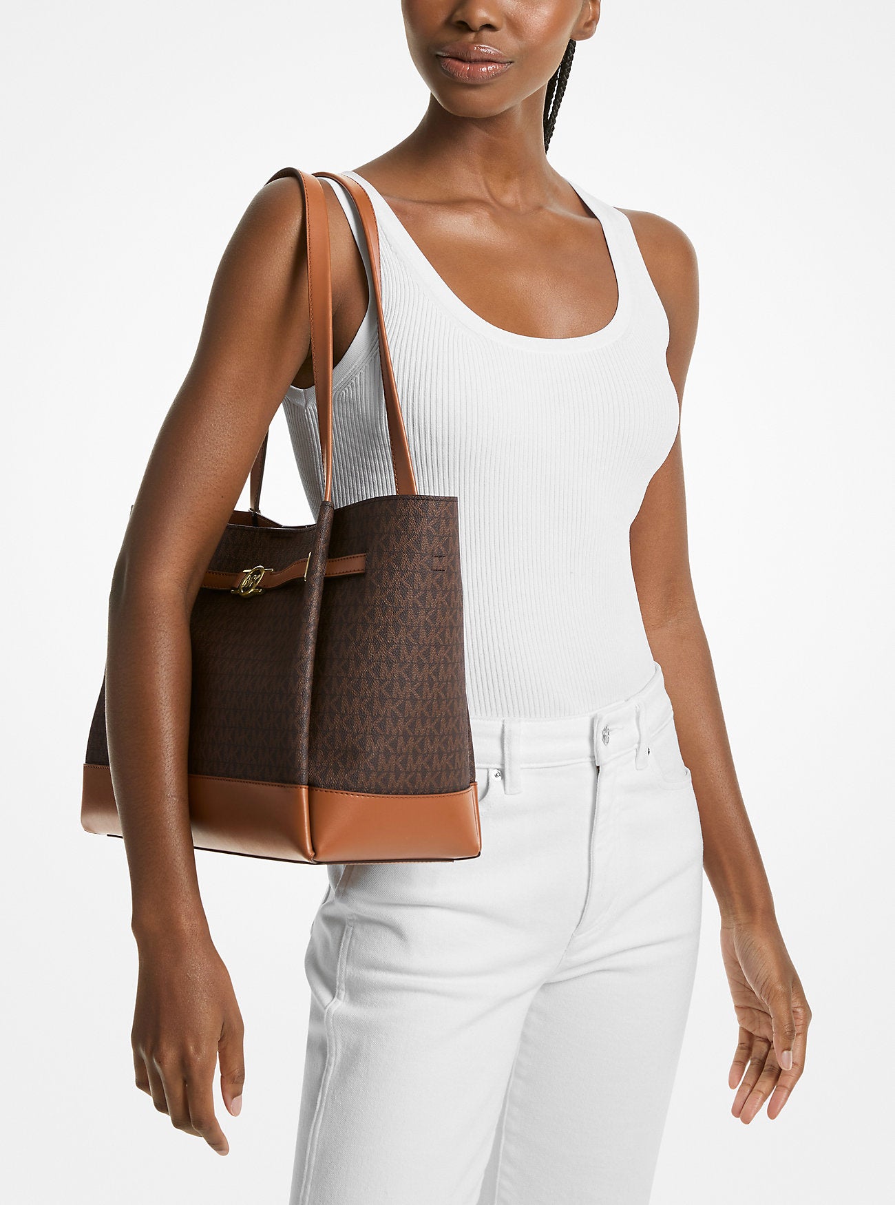 Reed Large Signature Logo Tote Bag Brown Brown