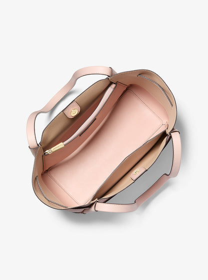 Reed Large Pebbled Leather Tote Bag Powder Blush Powder Blush