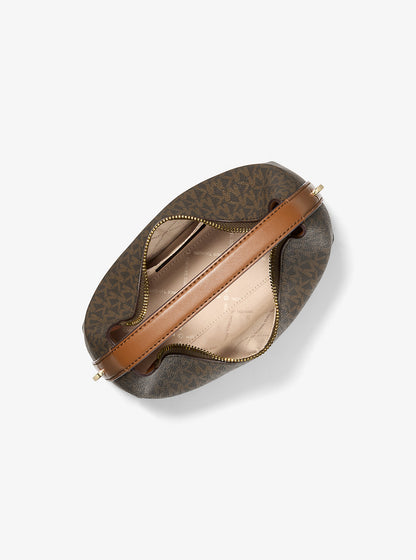 Ember Small Signature Logo Messenger Bag Brown Brown