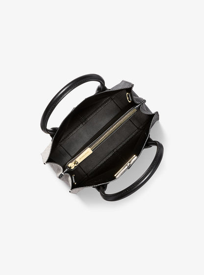 Mercer Medium Two-Tone Logo Crossbody Bag Black Combo Black Combo