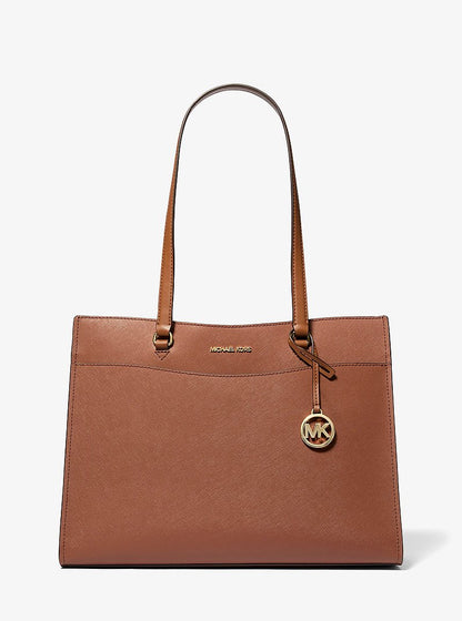 Jet Set Travel Large Saffiano Leather Pocket Tote Bag Luggage Luggage