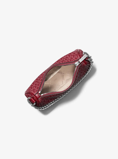 Carmela Small Signature Logo Crossbody Bag Maroon Maroon