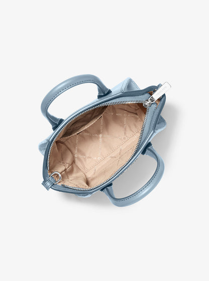 Avril Extra-Small Leather Satchel Pale Blue Pale Blue