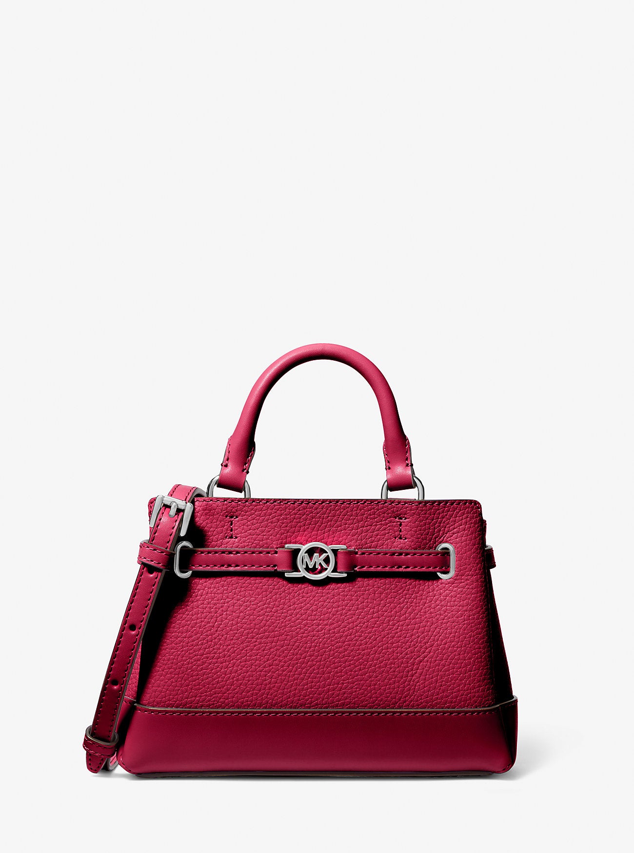 Reed Extra-Small Pebbled Leather Satchel Dk Raspberry Dk Raspberry