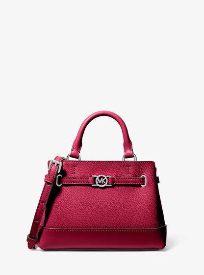 Reed Extra-Small Pebbled Leather Satchel Dk Raspberry Dk Raspberry