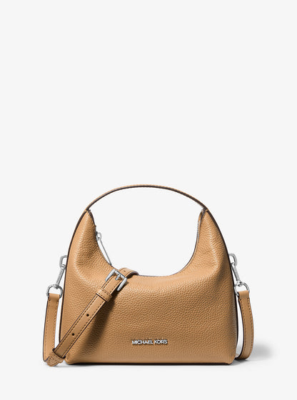 Ember Small Pebbled Leather Messenger Bag Peanut Peanut