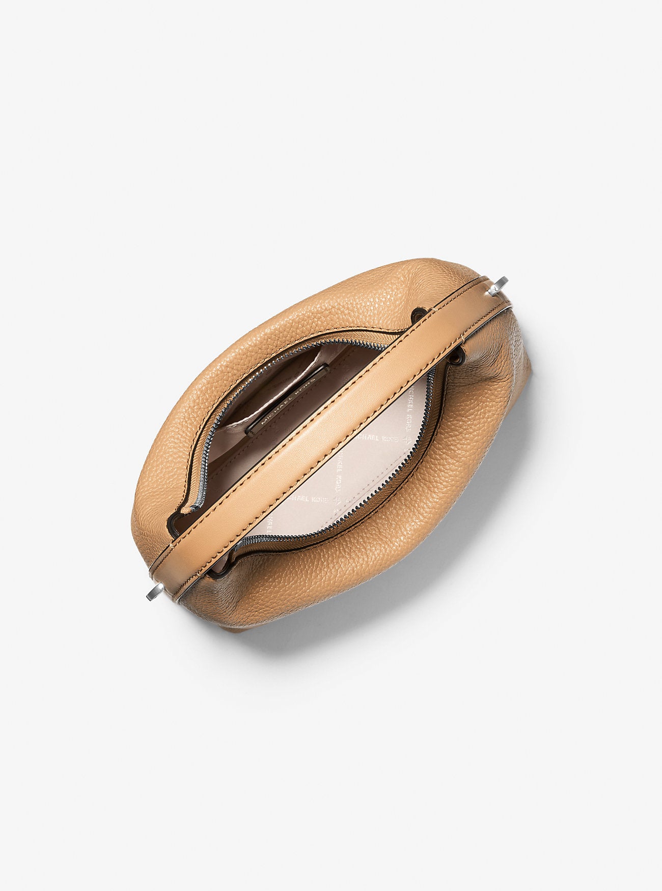 Ember Small Pebbled Leather Messenger Bag Peanut Peanut