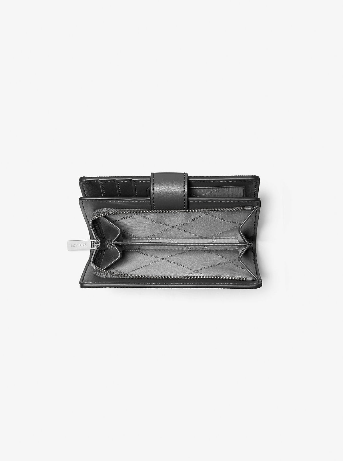 Jet Set Medium Two-Tone Logo Wallet Black Combo Black Combo