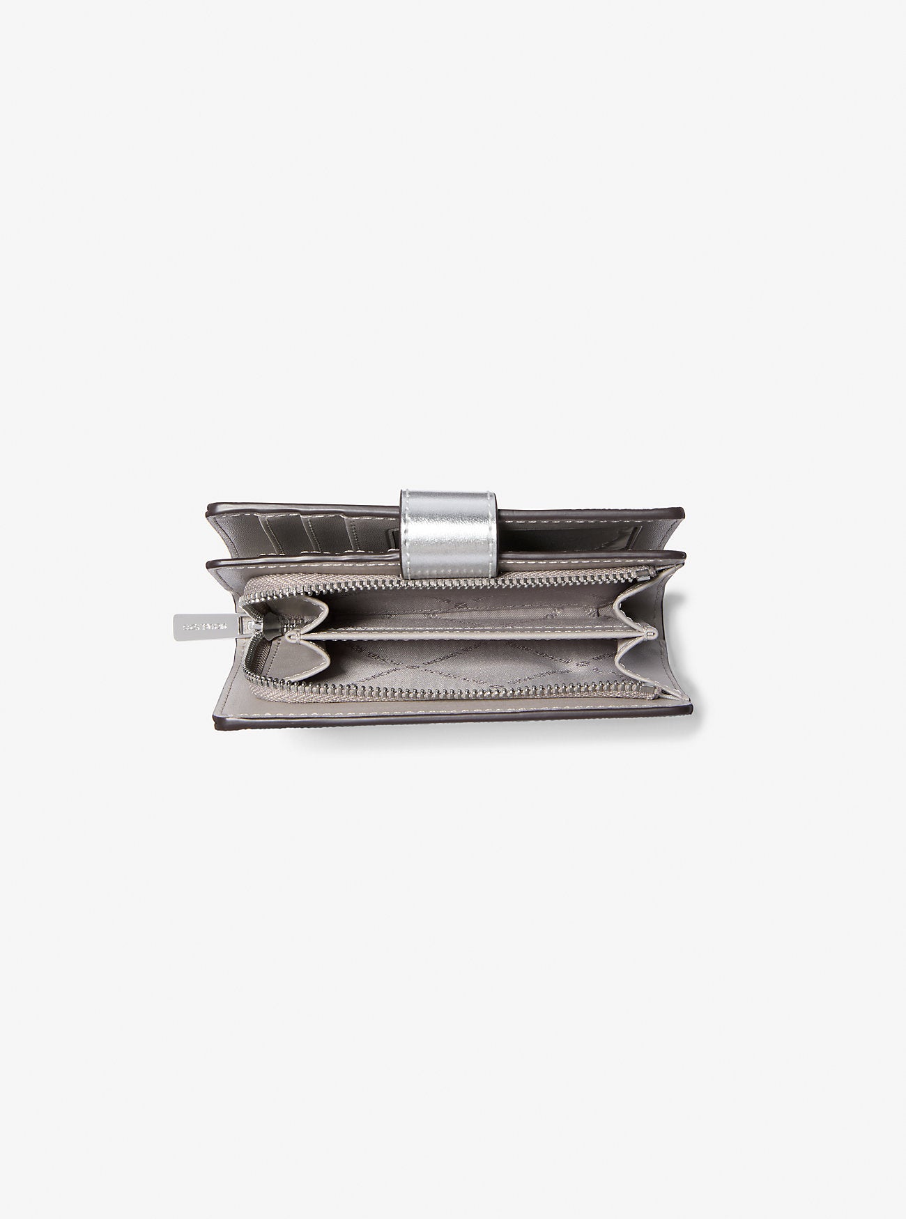 Jet Set Travel Medium Logo Bi-Fold Wallet Silver Silver