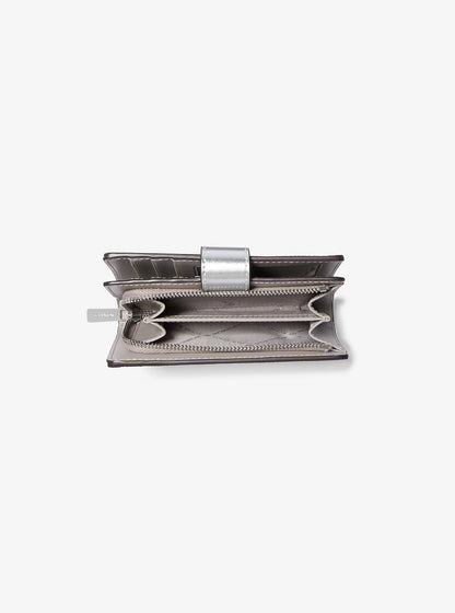 Jet Set Travel Medium Logo Bi-Fold Wallet Silver Silver