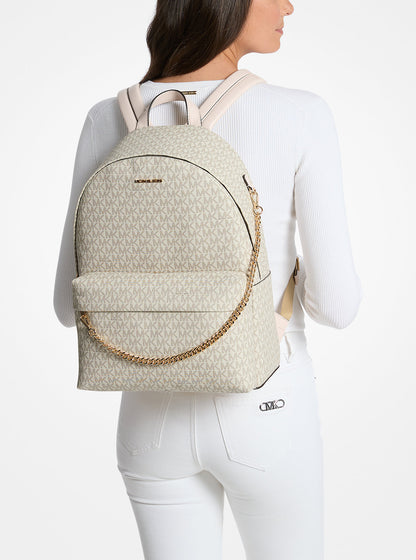 Slater Large Signature Logo Backpack Lt Crm Multi Lt Crm Multi