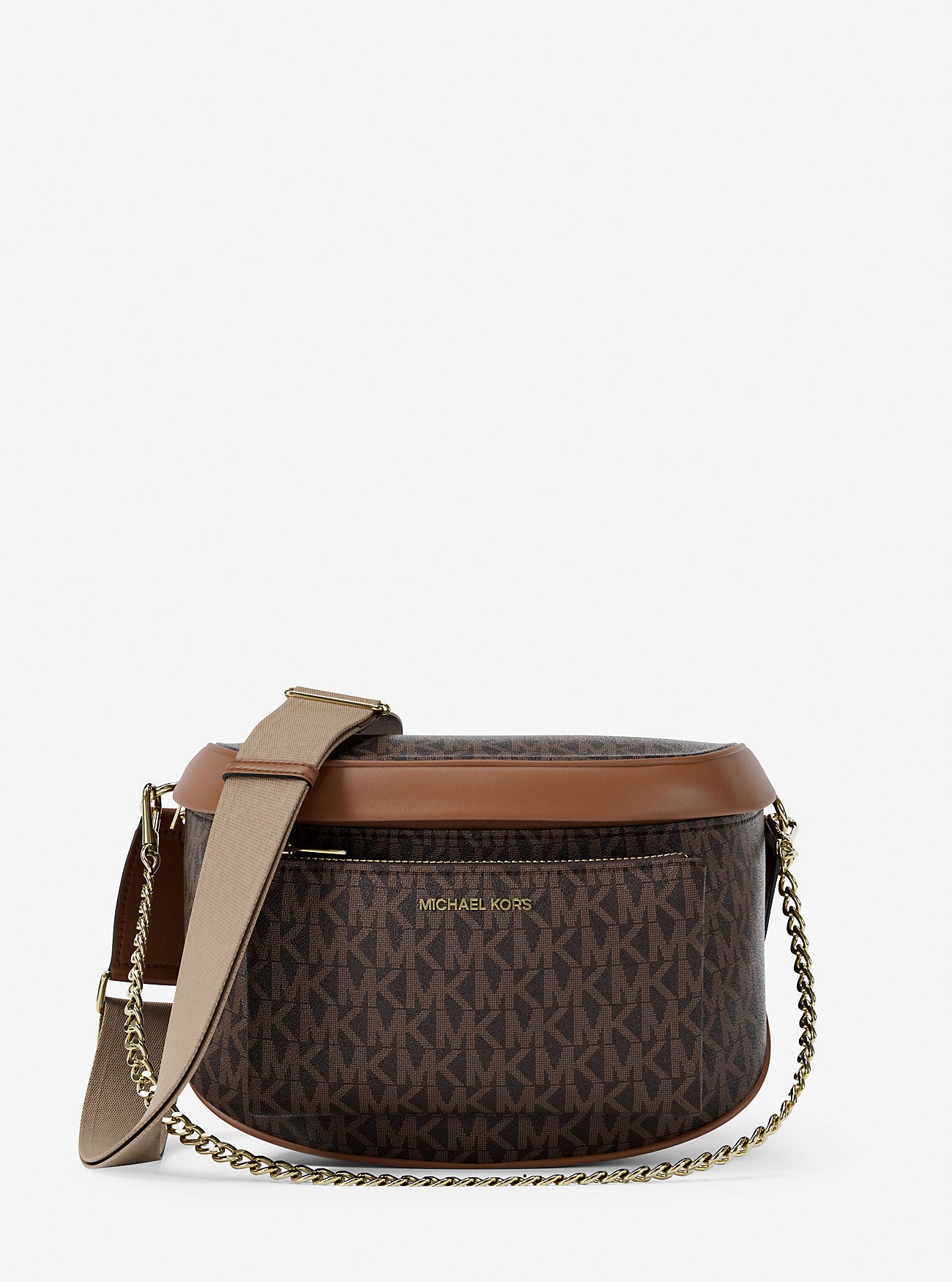 Slater Medium Signature Logo Sling Pack Brown Brown