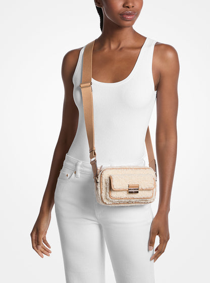 Bradshaw Extra-Small Faux Shearling Crossbody Bag Peanut Peanut