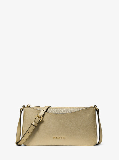 Arden Medium Metallic Crossbody Bag Pale Gold Pale Gold