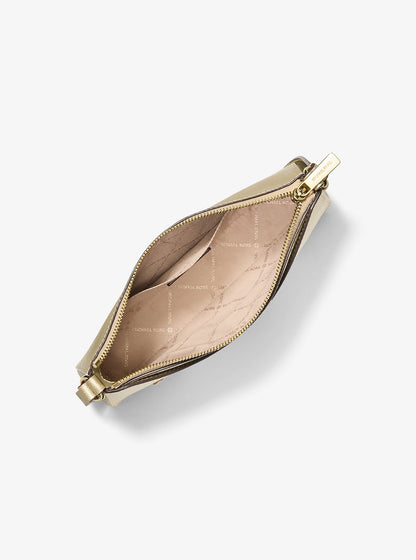 Arden Medium Metallic Crossbody Bag Pale Gold Pale Gold