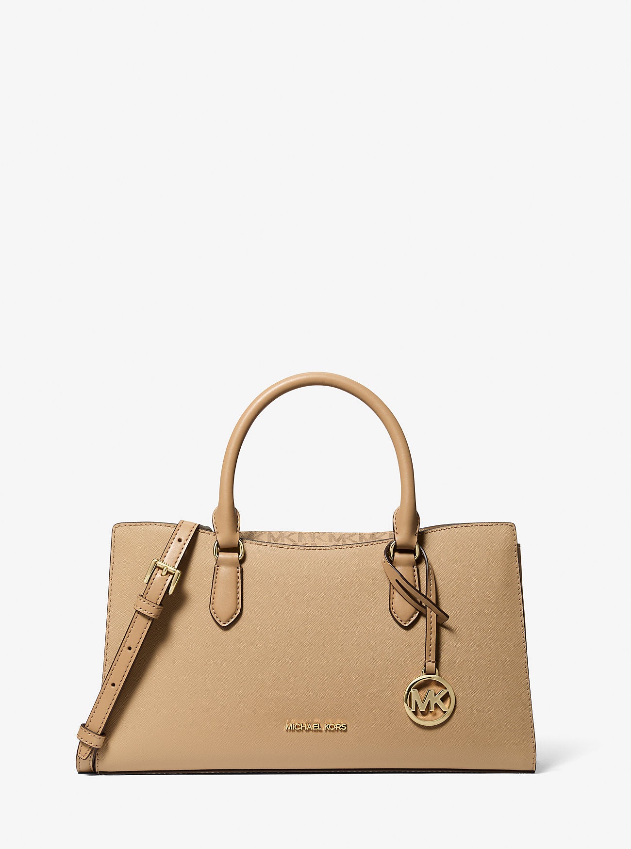 Arden Medium Top-Zip Satchel Camel Camel