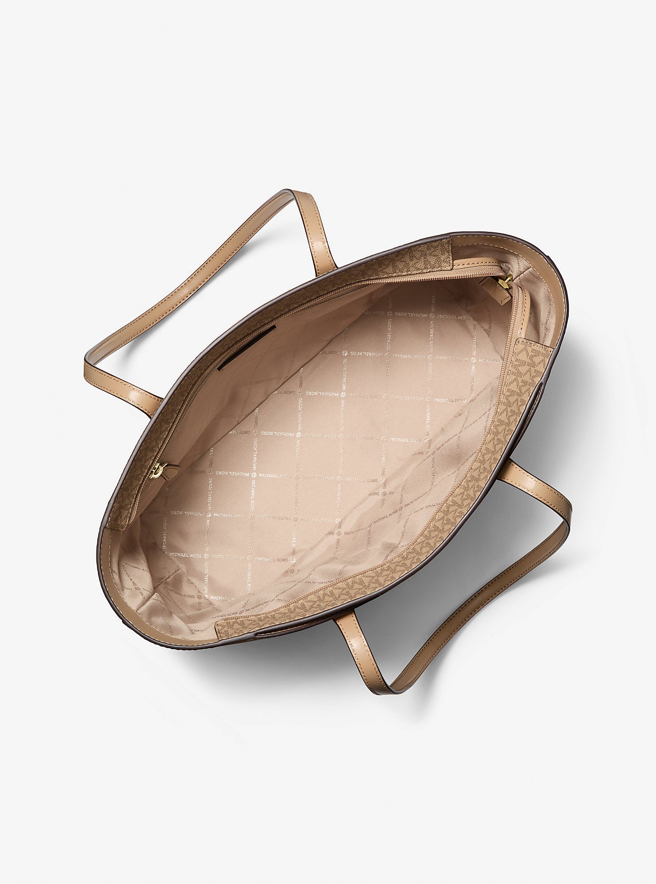 Arden Large Top-Zip Tote Bag Camel Camel