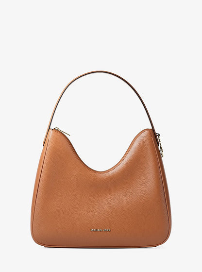 Nayla Medium Pebbled Leather Shoulder Bag Luggage Luggage