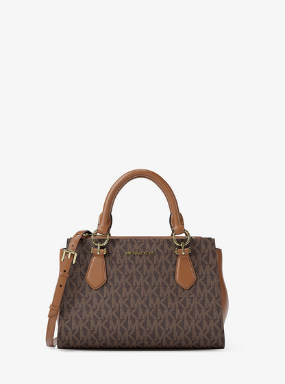 Marilyn Small Signature Logo Messenger Bag Brown Brown