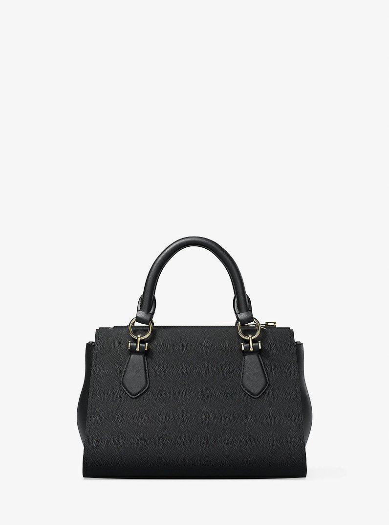 Marilyn Small Leather Satchel Black Black
