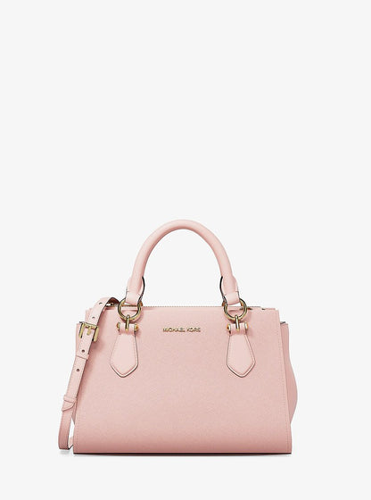 Marilyn Small Leather Satchel Powder Blush Powder Blush
