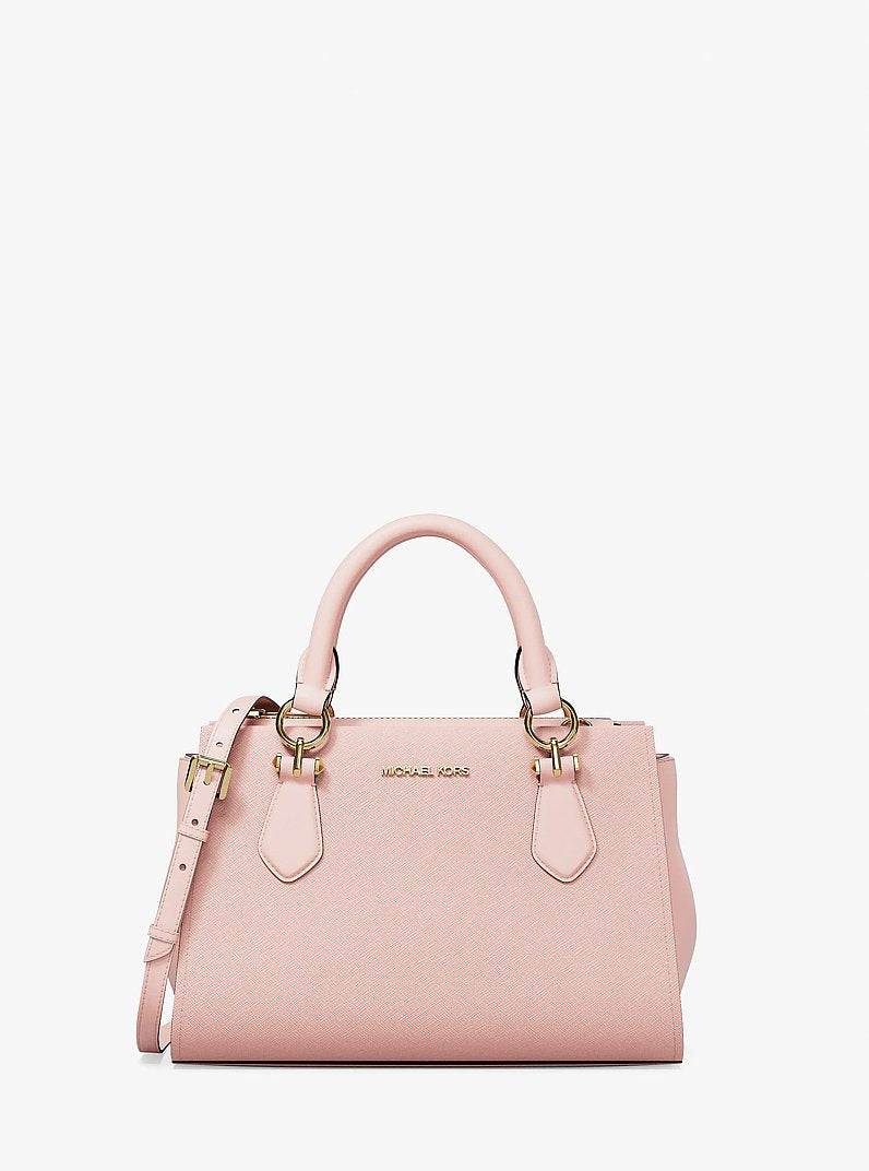 Marilyn Small Leather Satchel Powder Blush Powder Blush