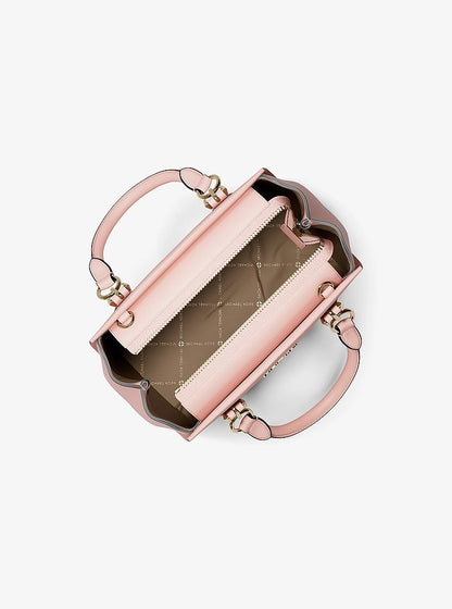 Marilyn Small Leather Satchel Powder Blush Powder Blush