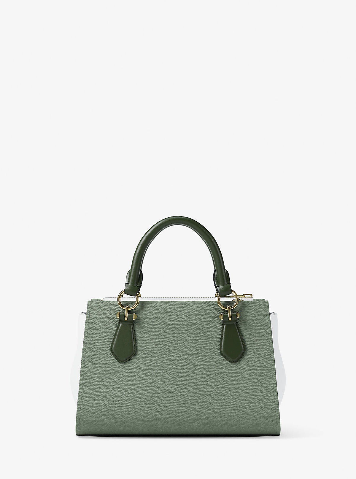 Marilyn Small Color-Block Saffiano Leather Messenger Bag Moss Multi Moss Multi