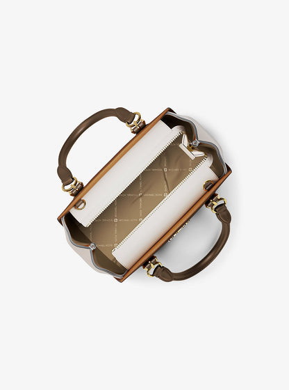 Marilyn Small Color-Block Saffiano Leather Messenger Bag Luggage Multi Luggage Multi