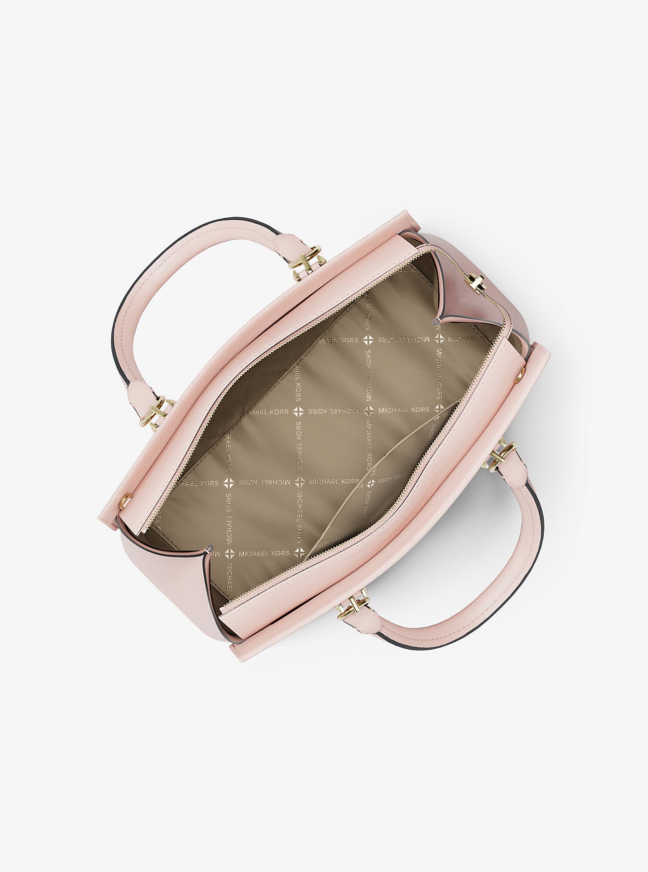 Marilyn Medium Saffiano Leather Satchel Powder Blush Powder Blush