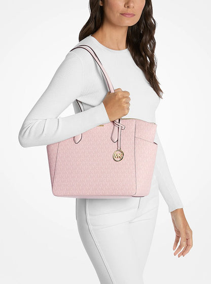 Marilyn Medium Signature Logo Tote Bag Pwd Blsh Mlt Pwd Blsh Mlt