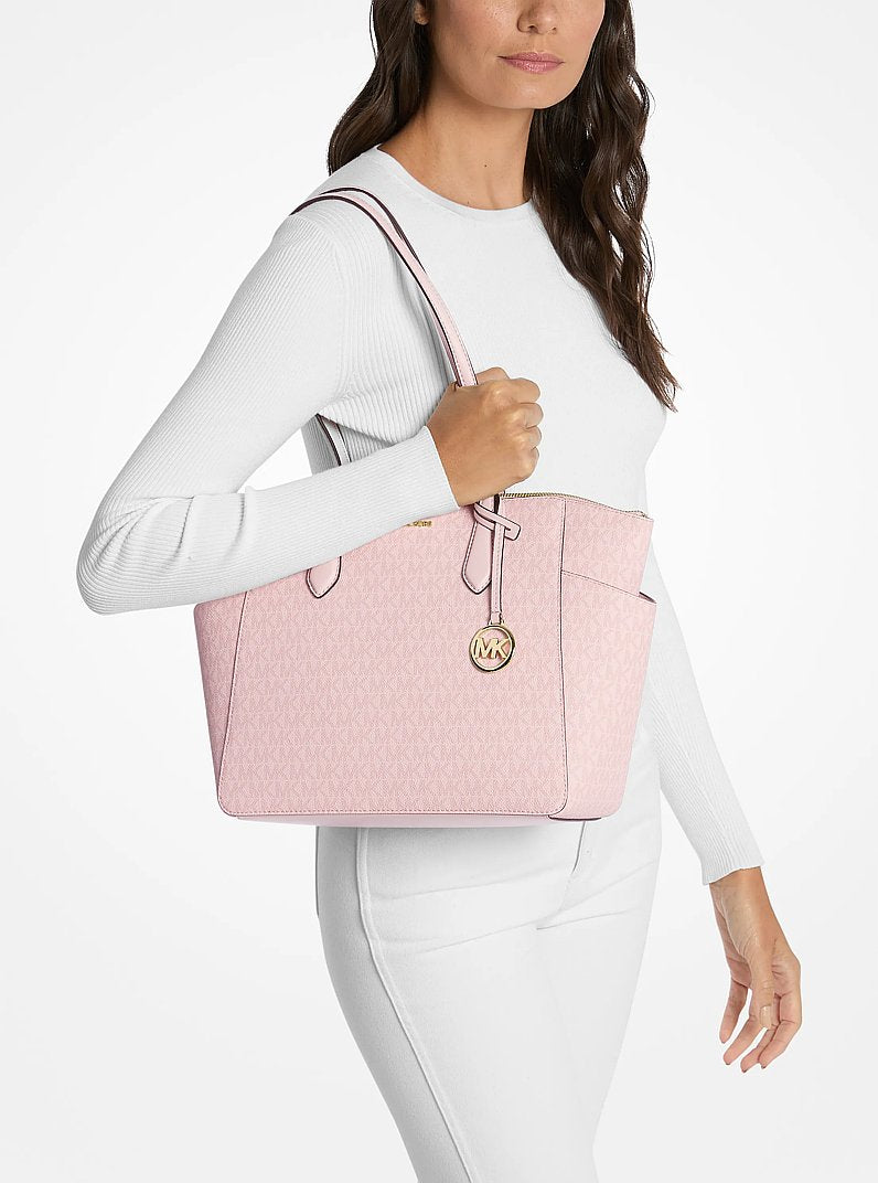 Marilyn Medium Signature Logo Tote Bag Pwd Blsh Mlt Pwd Blsh Mlt