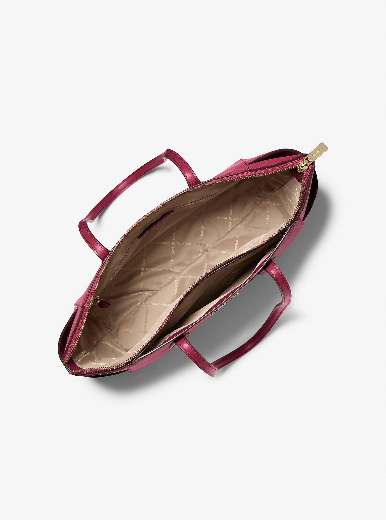 Marilyn Medium Saffiano Leather Tote Bag Cherry Cherry