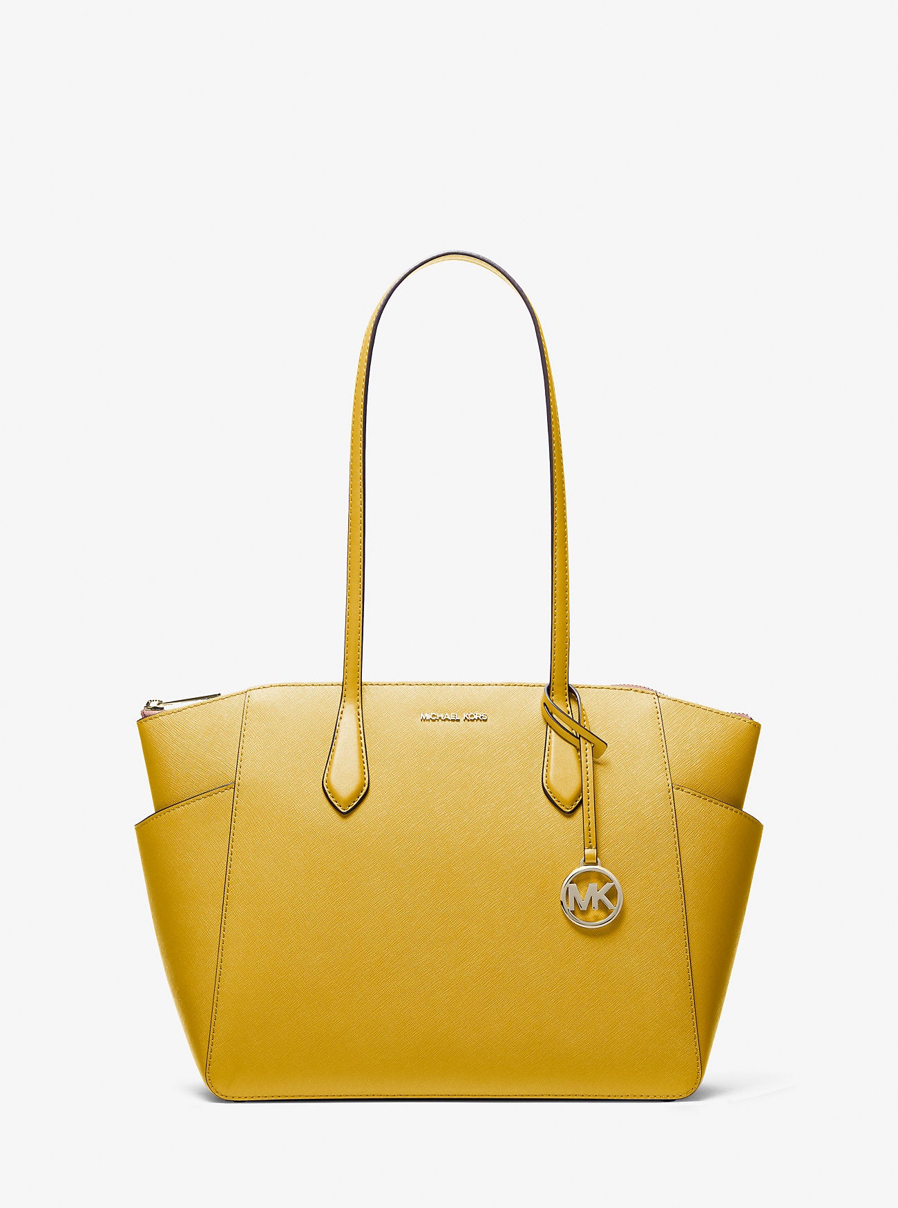 Marilyn Medium Saffiano Leather Tote Bag Honey Honey