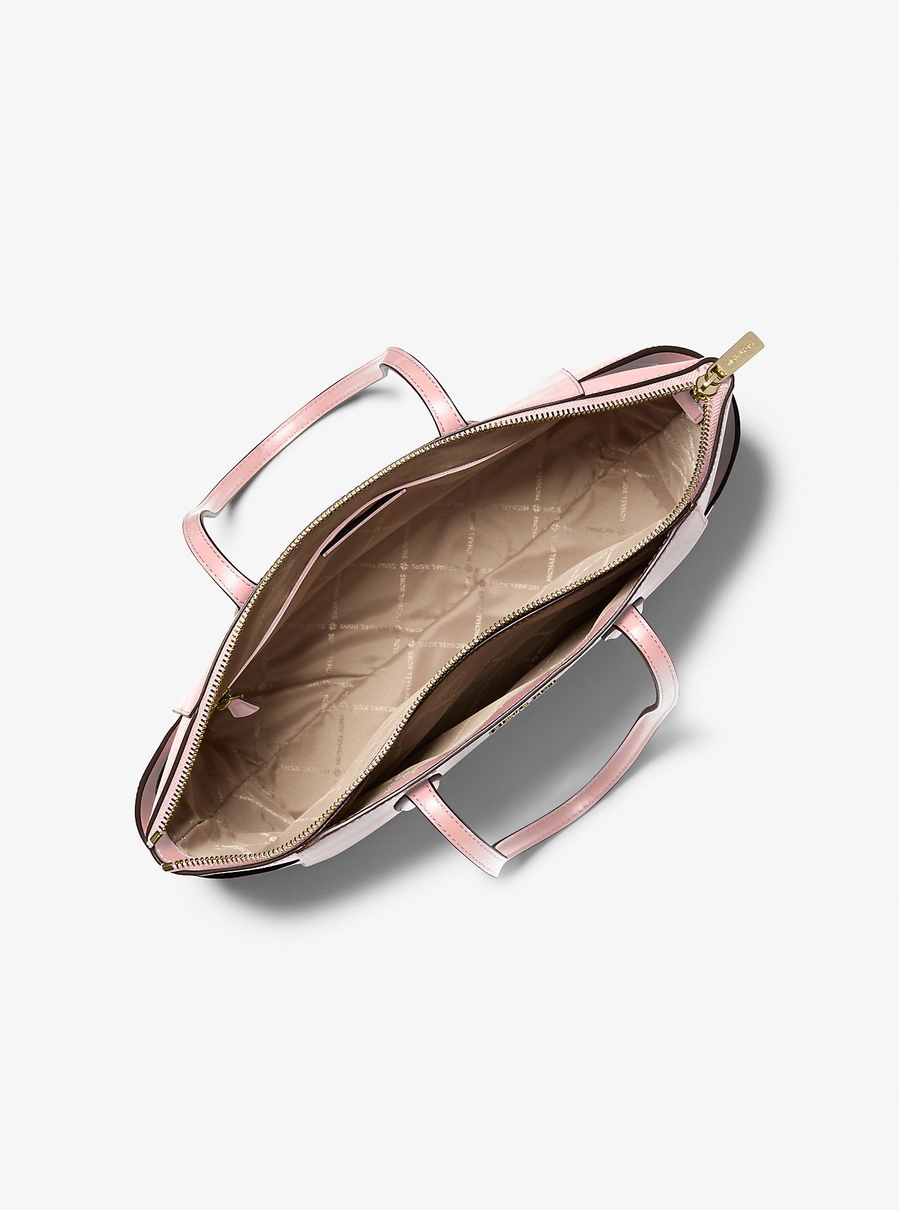 Marilyn Medium Saffiano Leather Tote Bag Powder Blush Powder Blush