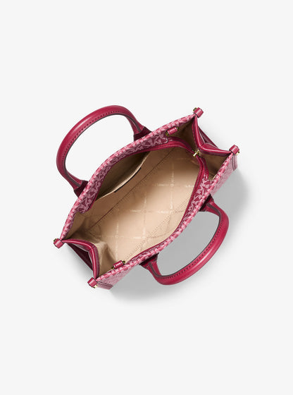 Mirella Small Ombre Signature Logo Convertible Crossbody Bag Cherry Cherry