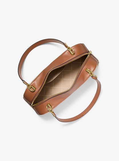 Cecily Medium Signature Logo Shoulder Bag Vanilla Vanilla