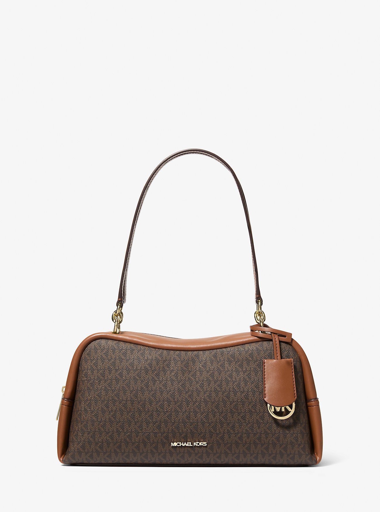 Cecily Medium Signature Logo Shoulder Bag Brown Brown