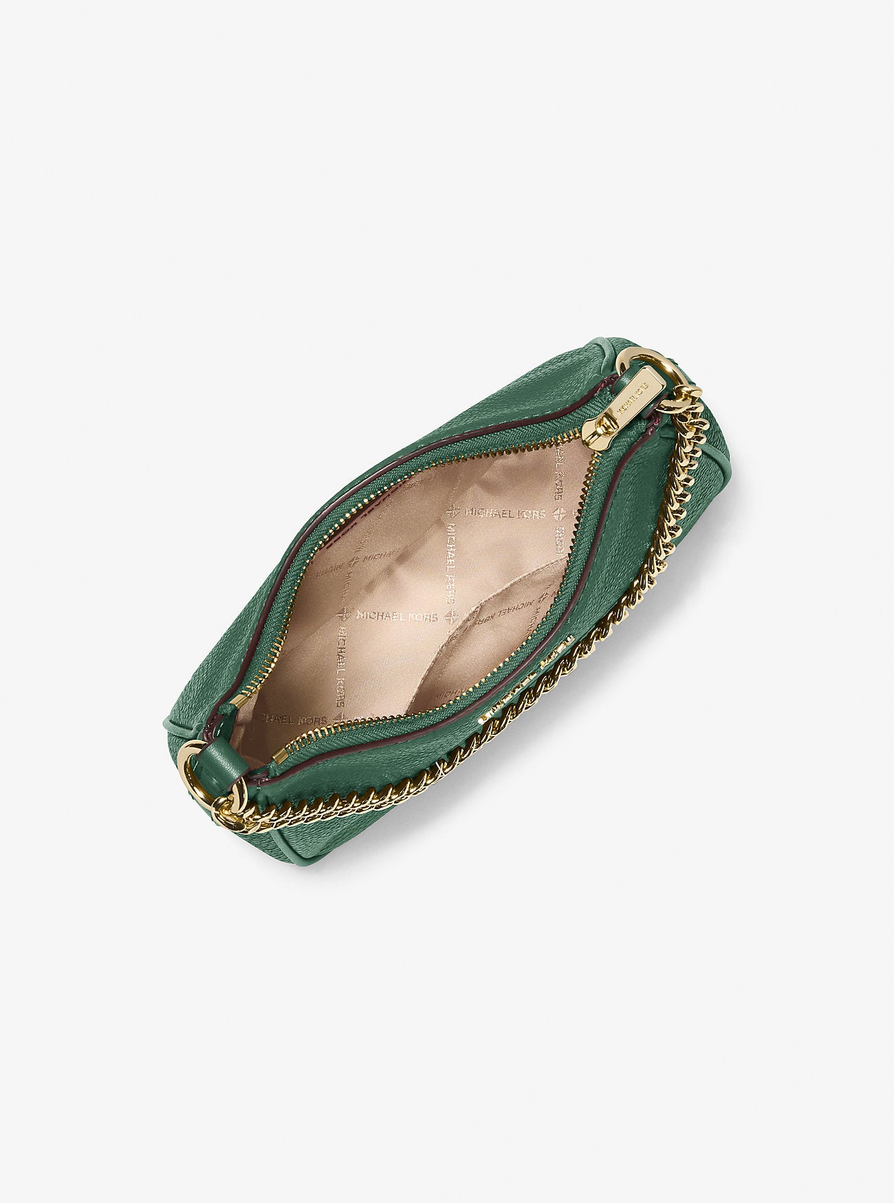 Jet Set Travel Pebbled Leather Convertible Crossbody Bag Moss Moss