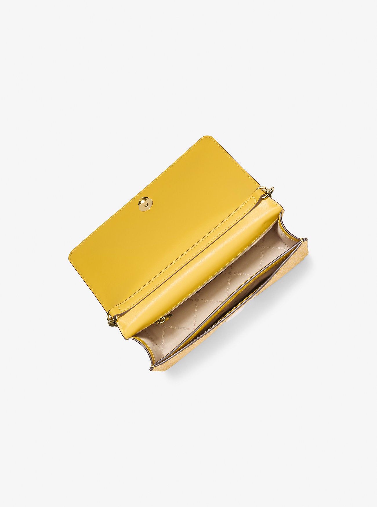 Jet Set Medium Signature Logo Crossbody Bag Honey Honey