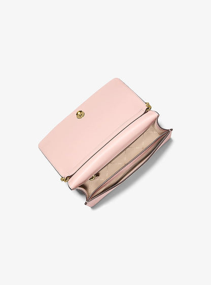 Jet Set Medium Signature Logo Crossbody Bag Powder Blush Powder Blush