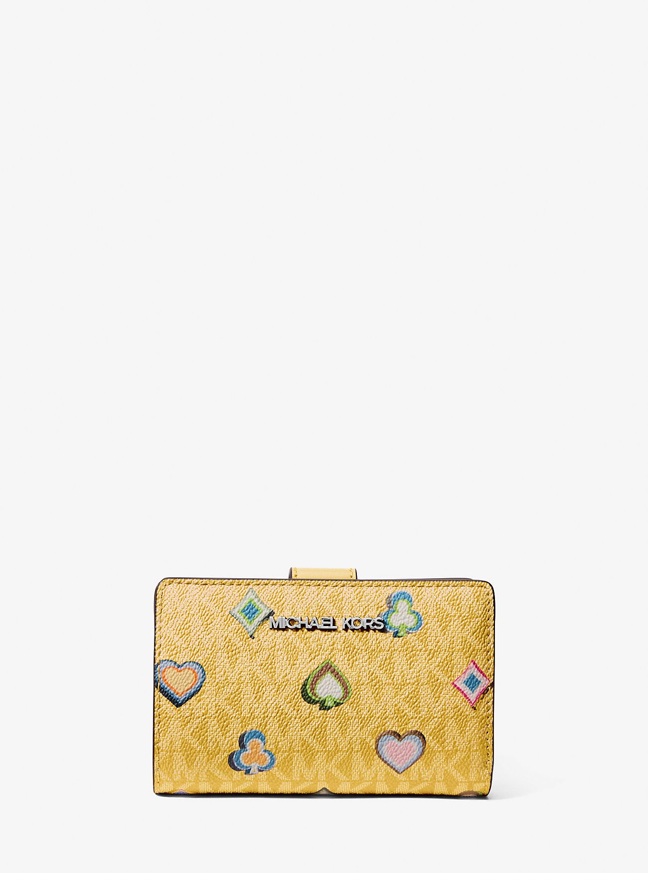 Jet Set Medium Printed Signature Logo Wallet Honey Honey